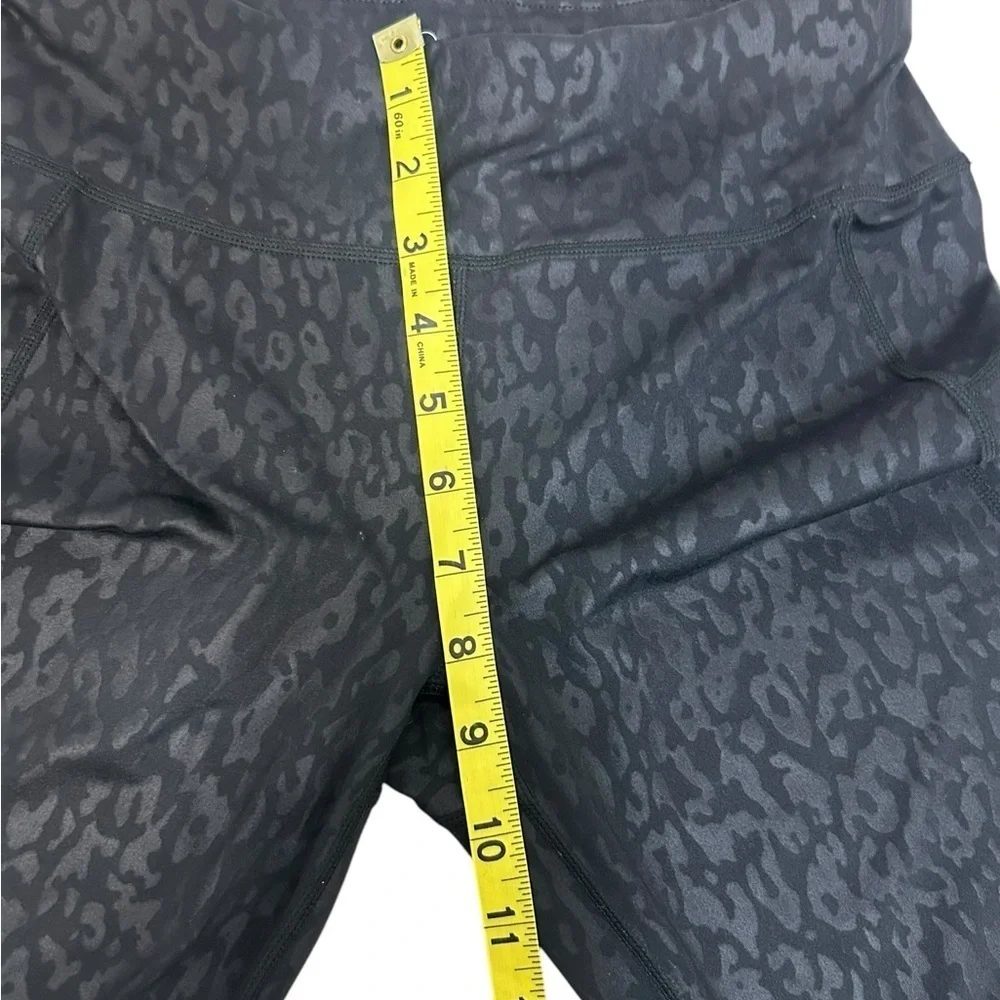 Sweaty Betty All Day Leggings Black Animal Print Full Length Power Sz S